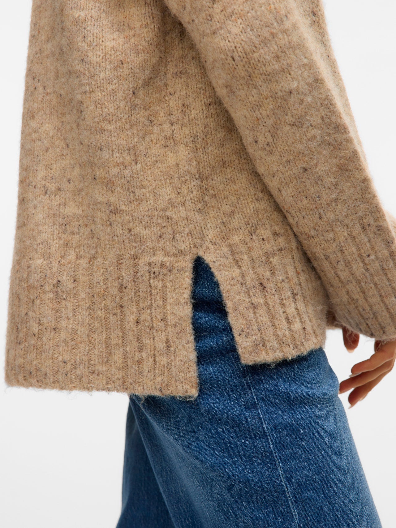 Vero Moda Ingrid LS Roll Neck Pullover - Silver Mink - Mainstream Boutique