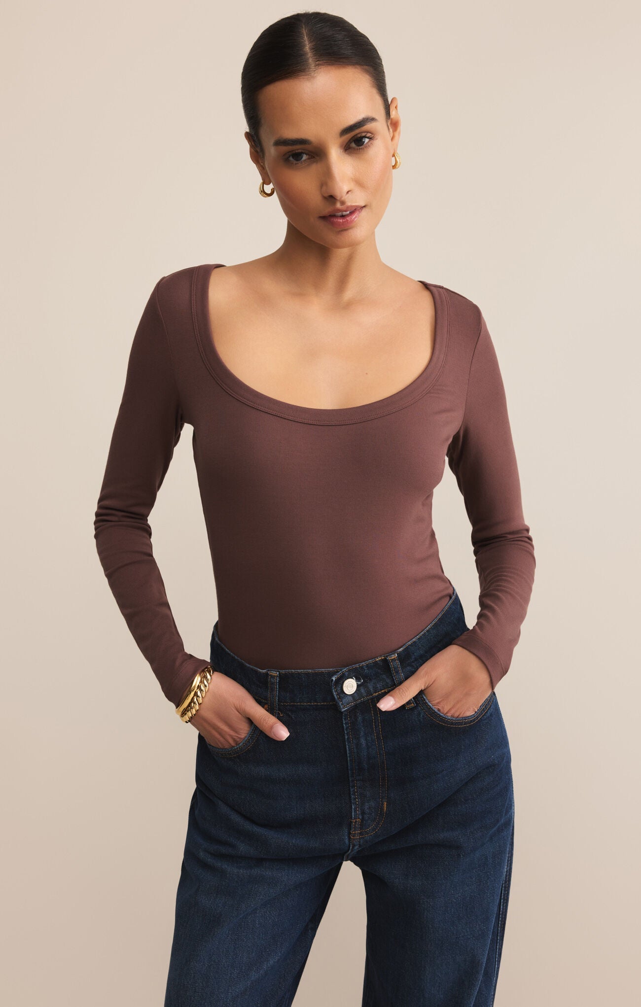 Second Skin Scoop Neck Top - Mainstream Boutique