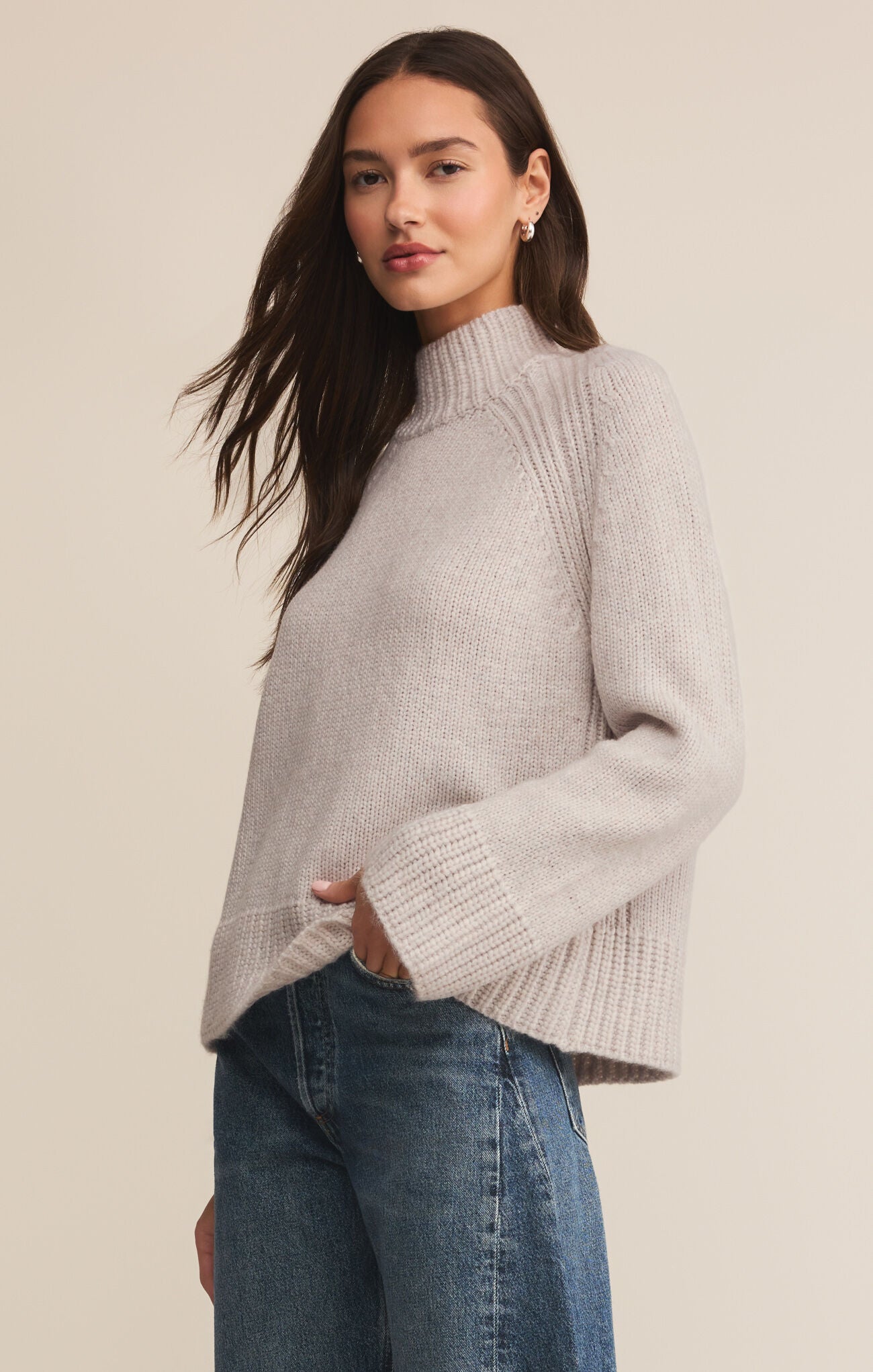 Emerge Funnel Neck Sweater - Mainstream Boutique